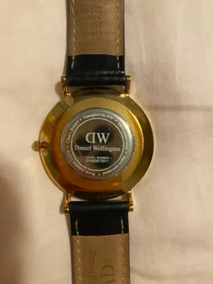 Daniel Wellington Black Leather Watch thumbnail 3