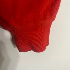 Aerie Women Red Hometown Holiday Fleece Quarter Zip Sherpa Fair Isle‎ Sweater L thumbnail 2
