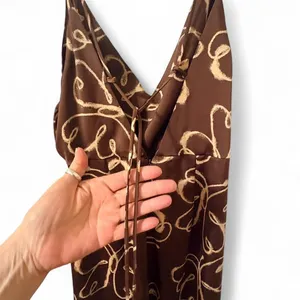 Urban Outfitters Brown Butterfly-Print Midi Slip Dress Sz M thumbnail 5