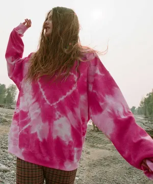 Urban Outfitters Tie Dye Heart Sweatshirt thumbnail 2