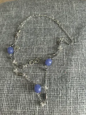 Vintage Style Layered Silver Beaded Chain Necklace thumbnail 1