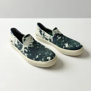 NEW Rothy's The Sneaker Sea Green Shibori Slip On Washable Shoes Size 6 thumbnail 2