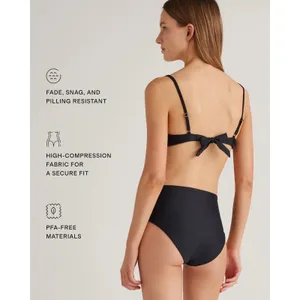 Quince Italian Demi Bikini Top Black Size Medium thumbnail 9