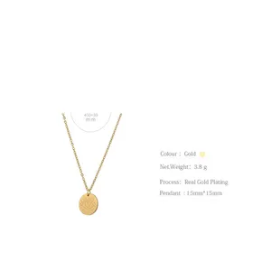 Stainless Steel Round Eye Pendant Necklace thumbnail 6