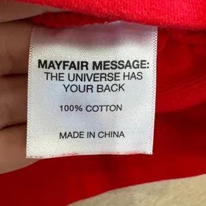 The Mayfair Group mental health Full Zip Tracksuit sweatshirt red size s/m thumbnail 4