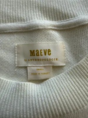 Maeve by Anthropologie Striped Sleeveless Sweater Size Small thumbnail 4