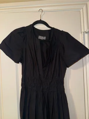 Anthropologie Sommerset Maxi Dress Black Sz S thumbnail 4