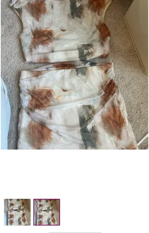 SheIn Abstract Print Two-Piece Set thumbnail 2