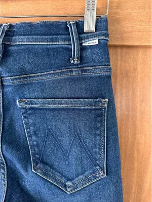 MOTHER The Hustler Ankle Fray Kick Flare Jeans in Home Movies Wash Women’s 27 thumbnail 7