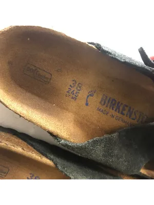 Birkenstock Siena Suede Leather Sandals Black Criss-Cross Strap 38 Narrow US 7 thumbnail 6