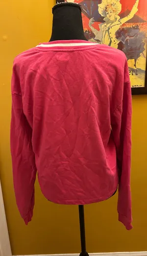 Guess Rasberry Logo Pullover Sweatshirt Size Large  thumbnail 2