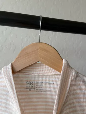 Albion Pink White Striped Short Sleeve Dress thumbnail 4