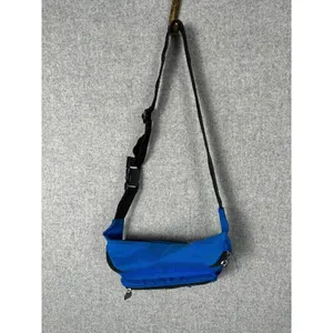 Vintage TA‎ Blue Fanny Pack 90s Retro Multiple Pockets Adjustable Retro Waist thumbnail 7