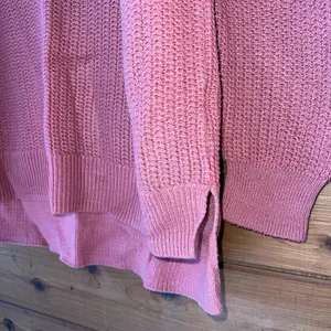 Old Navy Pink Mauve Waffle Knit Crewneck Sweater Casual So Soft Medium thumbnail 3