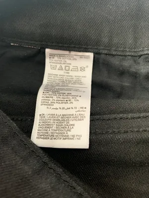 Old Navy Black Jean Shorts Size 8 Like New thumbnail 4
