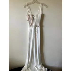 Oh Polly Beatrix Premium Embellished Lace Corset Maxi Dress Snow White Size 2 thumbnail 8