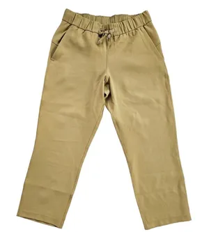 Lululemon On the Fly Crop Pants‎ *Woven 23" Vintage Gold Yellow Mustard Size 6 thumbnail 1