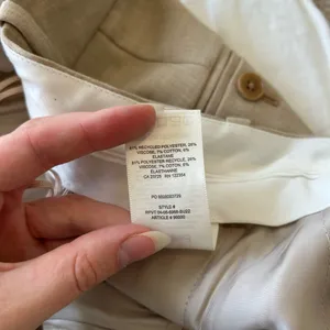 Aritzia Wilfred xsmall 00 tan beige straight leg high waisted tailored trousers thumbnail 5