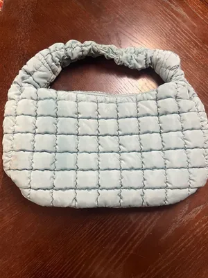 Urban Expression Baby Blue Quilted Puffer Hobo Bag thumbnail 3