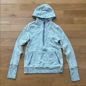 Free People Movement Markie Quarter Zip Hoodie Size M Heathered Gray thumbnail 3