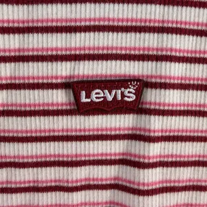 Y2K Style Levis Large‎ Top Long Sleeve Striped Ribbed Knit Essential Crew Neck thumbnail 4