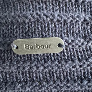 Barbour Minimalist 100% Cotton Oversized Knit Cardigan Size S Navy thumbnail 7
