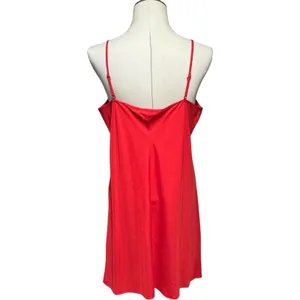 Nanette Lepore Satin Slip Nightgown Red 14 thumbnail 3