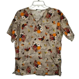 UA Scrubs Thanksgiving‎ Scrub Shirt thumbnail 1