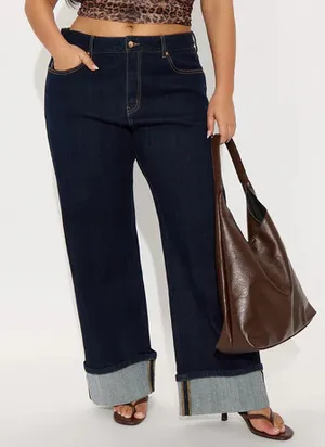 S.O.N.G. Dark Blue Low Rise Baggy Jeans thumbnail 1