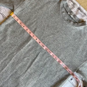 ZARA Trafaluc Grey Jersey Shirt Dress Small Black Lace Goth Comfy Neutral Loose fit thumbnail 3