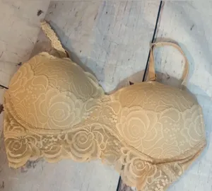 Victoria's Secret Beige Lace Push-Up Bralette thumbnail 1