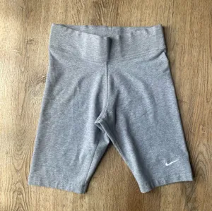 Nike Gray Biker Shorts XS | Minimal Logo Athletic Stretch Lounge Fit thumbnail 1