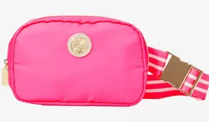 NWT Lilly Pulitzer Jeanie Belt bag Roxie pink fuchsia Barbie sold out blogger thumbnail 1