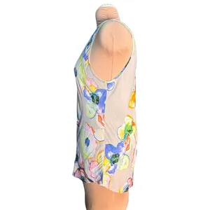 Jams World Mystic Pond Multicolor Abstract Floral Tank Top Artsy Maximalist thumbnail 2