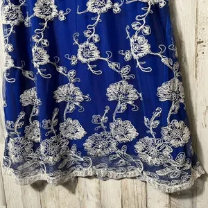Lovers + Friends Revolve Moonlit Mini Dress Lace Royal Blue HalterWomens XS thumbnail 2
