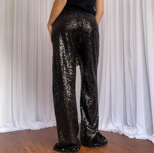 Black sequin pants Size 32 thumbnail 2