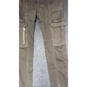 Mint Velvet Khaki Cargo Straight Slim Jeans Women's 8R uk 12R Combat Utility‎ thumbnail 6