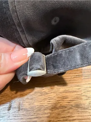 American Eagle Outfitters velvet Black Baseball Cap​ thumbnail 5