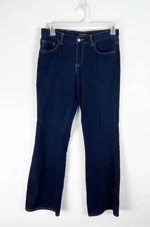 AMERICAN EAGLE Navy Blue 100% Cotton Dive Pockets Corduroy Jeans 8 Boho Western thumbnail 1