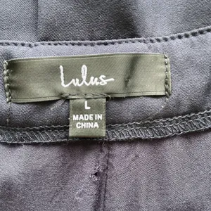 Lulus Paperbag Pants Womens Size L High Waisted Trousers Slacks Belt Loops Lined thumbnail 4