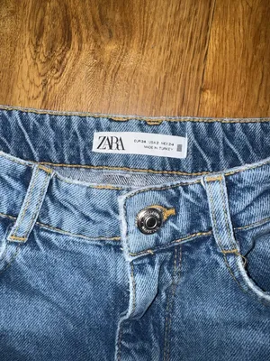 Zara Ripped Knee Straight Leg Long Jeans thumbnail 7