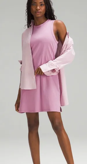 Lululemon Classic Fit Cotton Blend Dress Size 4 Velvet Dust SOLD OUT ONLINE thumbnail 1