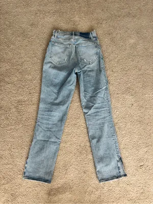 Abercrombie Curve Love 90s Straight Ultra High Rise Split Ankle thumbnail 7