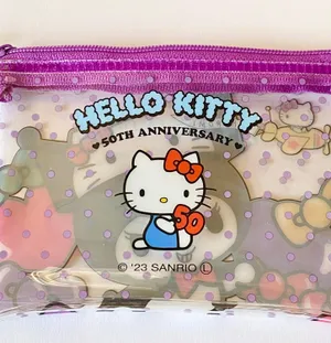 Sanrio kuromi Japanese kawaii mini pouch❤️50th anniversary edition! thumbnail 4