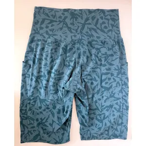 REI Bike Shorts – Blue Green Pattern - Small thumbnail 2