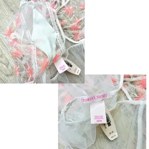 NWT Victoria’s Secret White Sheer Floral Embroidered Sexy Lingerie Bodysuit thumbnail 8