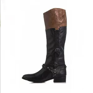 Sam‎ Edelman Park Knee High Leather Boots in Black Saddle Size 6.5 thumbnail 9