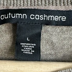 Autumn Cashmere sweater L imported Italian yarn Cotton Cashmere blend thumbnail 3