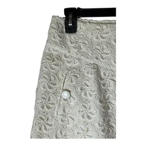 Leifsdottir Anthropologie Skirt Women 4‎ White Lace Crochet A Line Mini Boho thumbnail 3