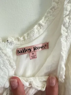 Bailey Rose white dress Size M thumbnail 2